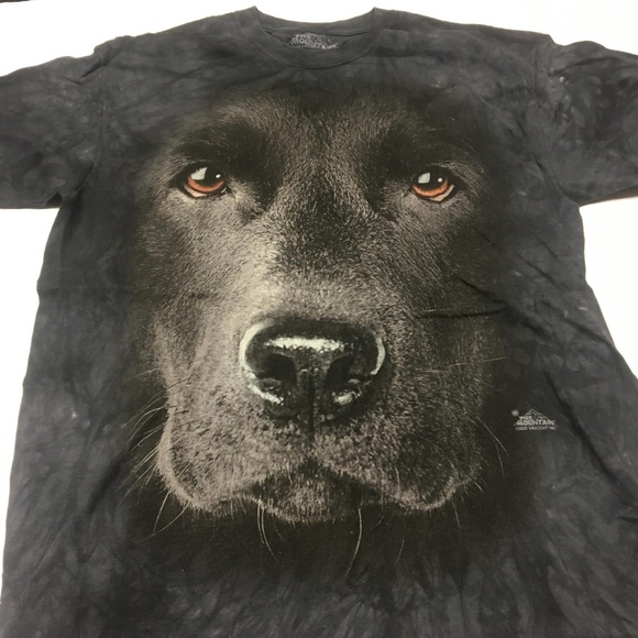 The Mountain Shirts Dog T Shirt Animal Print Graphic L Poshmark